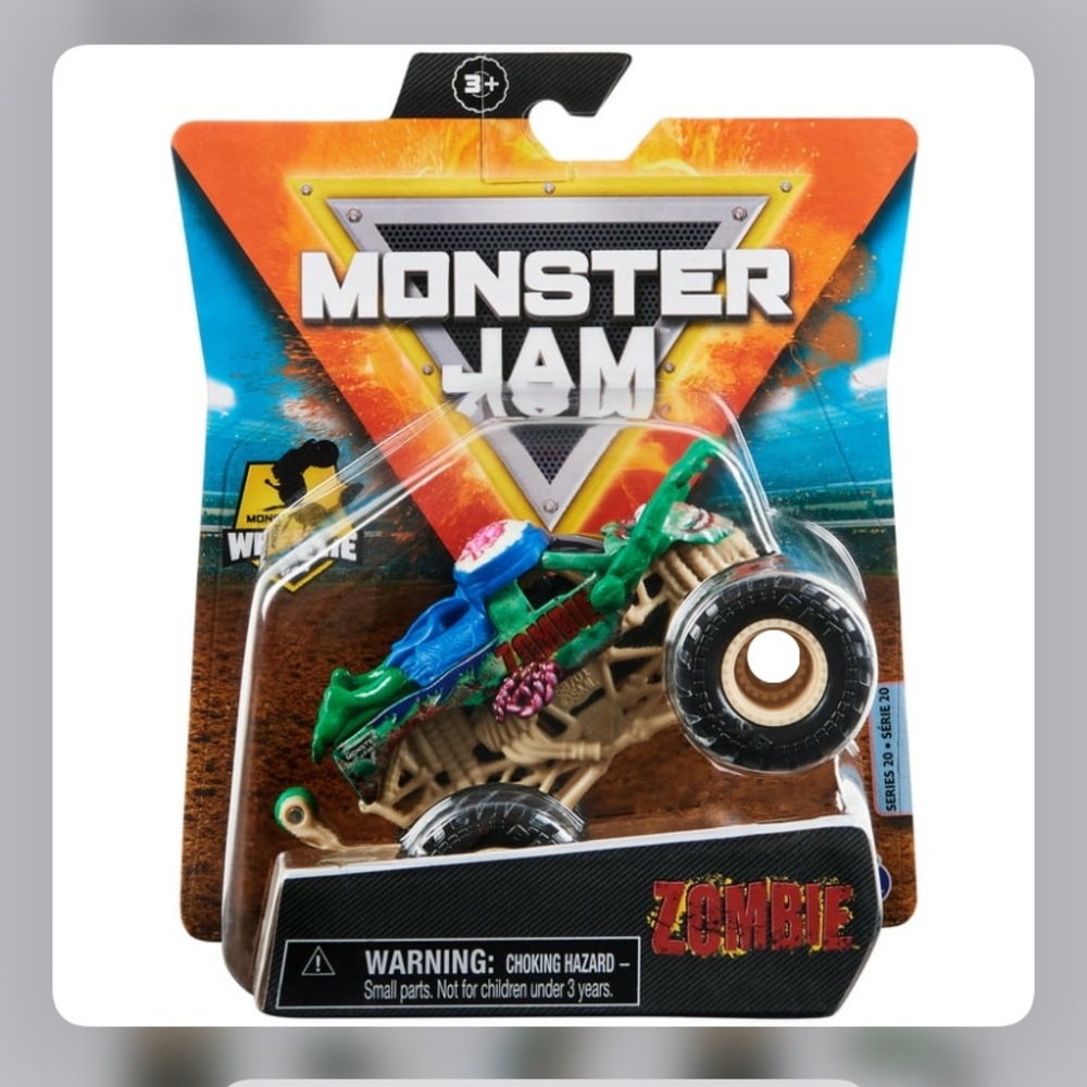 Monster Jam 1:64 Scale Zombie Monster Truck, Bone Yard Trucks Series